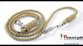 Adjustable paracord dog leash [upl. by Eldorado957]