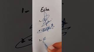 Esha name signatures Subscribe my YouTube channel StyleSignatures2455 [upl. by Akema110]