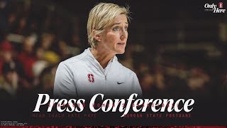 Stanford Womens Basketball Morgan State Postgame Press Conference [upl. by Adehsar997]