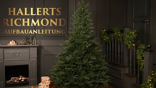 HALLERTS® Spritzguss Weihnachtsbaum Edeltanne Richmond Aufbauanleitung [upl. by Rabelais]