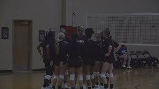 Kountze Lions Den filled with six volleyball programs as scrimmage play begins [upl. by Donahue]