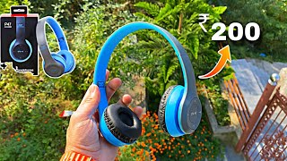 P47 wireless headphones unboxing and review⚡️Asli sach [upl. by Phillie]