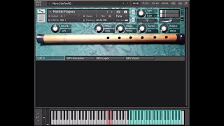 Free Kontakt Sample Instrument  Politiki Flogera Greek aulos  flute with fipple end [upl. by Annecorinne]