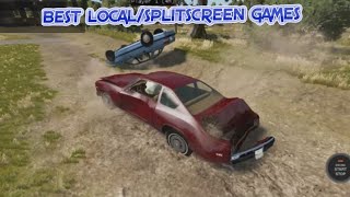 BeamNG Split Screen Multiplayer  Gameplay on Nucleus Coop Free Roam [upl. by Ecirpac733]