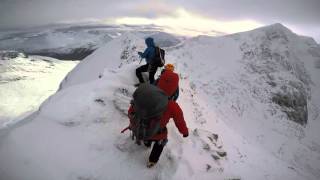 Ben Nevis via the CMD arete winter conditions [upl. by Namielus446]