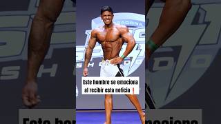 Este culturista se emociona al recibir esta noticia gym fitness bodybuilding culturismo [upl. by Jerad]