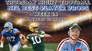 Thursday Night Football Best Player Props NFL Week 14  Packers vs Lions NFL Player Props [upl. by Elyn]