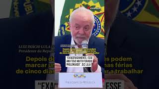 Lula quotExageramente esse ano teve muito feriado prolongadoquot [upl. by Onilecram]