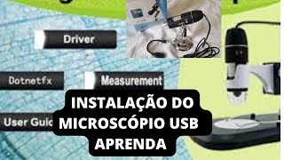 INSTALAÇÃO DO MICROSCÓPIO USB PASSO A PASSO [upl. by Willing]