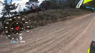 Crf150r top speed run [upl. by Akerdna]