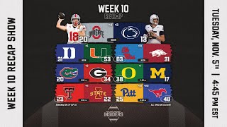 College Football Insiders Show  Week 10 Recap [upl. by Acnaib]