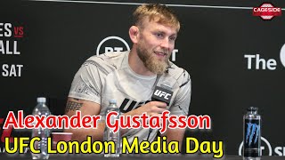 Alexander Gustafsson on Return to 205 War Between Glover and Jiri Khamzat vs Nate Diaz UFC London [upl. by Winer664]