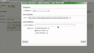 D2L  Editing Tools  Creating an External Hyperlink [upl. by Barra]