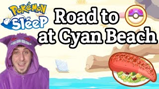 Road to Master Ball Rank at Cyan Beach  Pokemon Sleep Session 173 [upl. by Amla270]