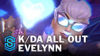 KDA ALL OUT Evelynn vs KDA Evelynn Skin Comparison Spotlight [upl. by Thorne398]