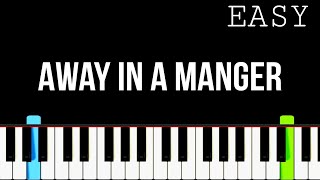 Away In A Manger  Easy Piano Tutorial  Synthesia [upl. by Mezoff883]