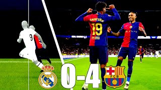 Real Madrid vs Barcelona 04 HIGHLIGHTS  LA LIGA [upl. by Etnahsa]