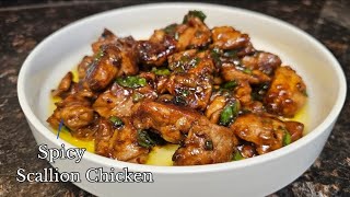 Spicy Scallion Chicken  20 Minute Meal [upl. by Hollyanne]