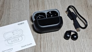 Tozo Open EarRing Wireless Bluetooth Open Buds Review [upl. by Aenat536]