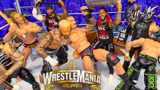 Usos vs RkBro vs DX vs Darby Allin amp Willow Action Figure Match WrestleMania Hollywood [upl. by Higgins440]