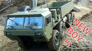 NEW RC Military Mega Truck 8x8 112 Oshkosh M977  Unboxing and first ride [upl. by Eckart]