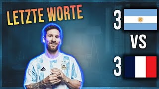 WMFinale 2022 Argentinien vs Frankreich 33  Analyse eines historischen Spiels [upl. by Anillek592]