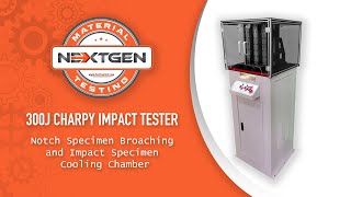 300J Charpy Impact Tester Notch Specimen Broaching and Impact Specimen Cooling Chamber  Training [upl. by Ietta]