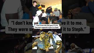 Andre Iguodala on winning the 2015 NBA Finals MVP over Steph Curry 😮 via KaiCenatTT [upl. by Atined]