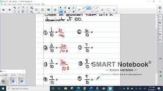 Lesson 124  Reteaching Video 1  Add Fractions with Denominators of 10 and 100 [upl. by Emelia506]