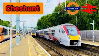 Trains At Cheshunt Station WAML  280824 [upl. by Emor]