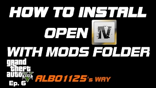 HOW TO INSTALL OPENIV WITH MODS FOLDER for Vehicles Sirens Peds amp More  Modding GTA5 Albos Way 6 [upl. by Stanleigh72]