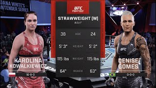 UFC Vegas 100 Kowalkiewicz vs Gomes UFC 5 Simulation [upl. by Nerrawed]