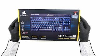 Corsair K63 Wireless  ASMR UNBOXING [upl. by Raine]