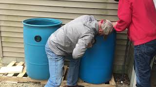 How To Use A Uniseal To Connect Rain Barrels And Control Insects With Goldfish [upl. by Rawna]