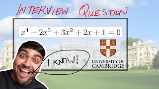 Maths at Cambridge Interview Problem from TBO [upl. by Neehcas300]