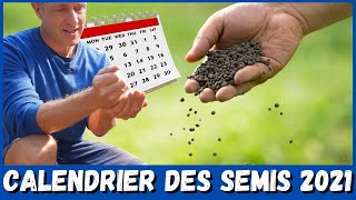 CALENDRIER DES SEMIS  2021 multi climats  jour par jour [upl. by Adahsar]