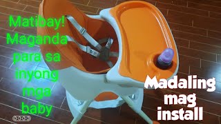 High Chair review at installation para sa aming 6 months baby [upl. by Sanfourd577]