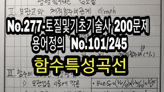 No277토질및기초기술사 200문제 용어정의 No101245 함수특성곡선 [upl. by Elyagiba971]