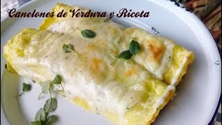 Canelones de Verdura y Ricota con Salsa Blanca [upl. by Retsel]