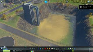 Cities Skylines  Realistic Sewage Treatment Plan water pump demo [upl. by Agiaf]