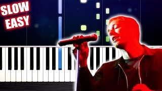 Coldplay  Clocks  SLOW EASY Piano Tutorial by PlutaX [upl. by Julis]