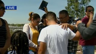 Parents wait for children after deadly school shooting [upl. by Gere]