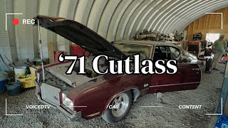 1971 Oldsmobile Cutlass Drag Car Start up [upl. by Nisay]