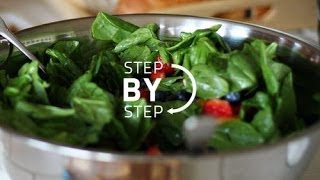 Spinach Salad with Strawberries Spinach Salad Recipe Jan Charles [upl. by Crifasi732]