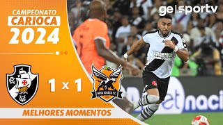 VASCO 1 X 1 NOVA IGUAÇU  MELHORES MOMENTOS  SEMIFINAL DO CAMPEONATO CARIOCA 2024  geglobo [upl. by Eyssej]