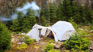 Hot Tent Winter Camping [upl. by Godric478]