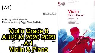 20202023 ABRSM Grade 8 Violin A1 Allegro Violin amp Piano [upl. by Greenlee366]