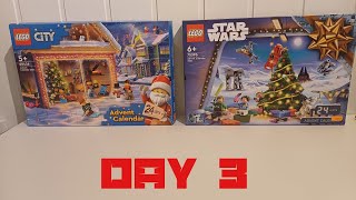 Lego City and Star Wars advent calendars 2024 Day 3 opening [upl. by Nitsirc986]