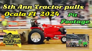 NTPA Tractor pulls Ocala Fl 2024 Tractors Trucks Semi’s Modified’s Pit Footage [upl. by Thackeray]