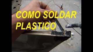 Como soldar un parachoques de plastico roto  reparacion de facia [upl. by Echo392]